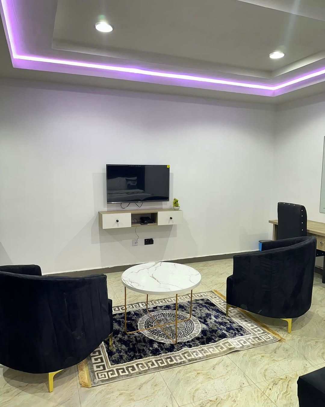 Studio Apartment Bedroom in Abuja